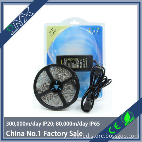 2700K-3500K led ribbon kit smd 5050 warm white strip with 12V 5A power supplier for under cabinet lighting
